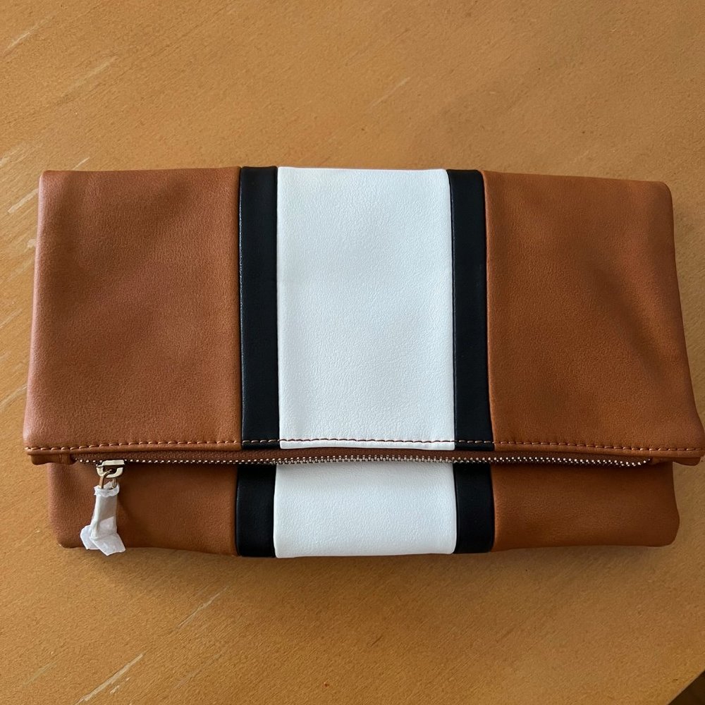 BP. Colorblock Foldover Clutch